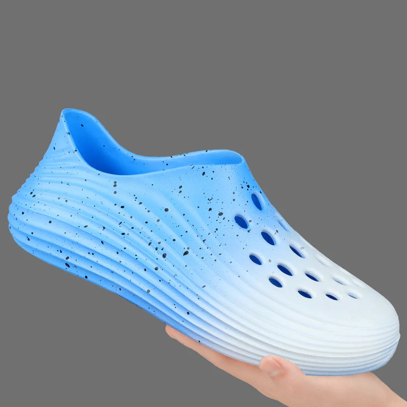 Lightweight Garden Shoes Rubber Sandals Men Cover Toes Beach Sandals Summer Shoes Soft Comfortable
