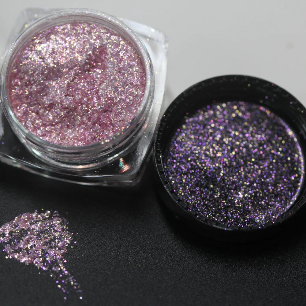 100colors Cosmetic Diamond Highlighter Pigment Eyes Loose Powder Makeup Pearlescent Shiny Eyeshadow Lipgloss Resin Craft DIY