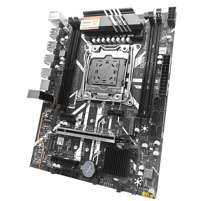 JIESHUO X99-JSD4 Gaming Motherboard LGA2011-3 DDR4 Dual Channel PCIe X16 M.2 SSD Desktop Mainboard with Intel Xeon E5 2680 CPU