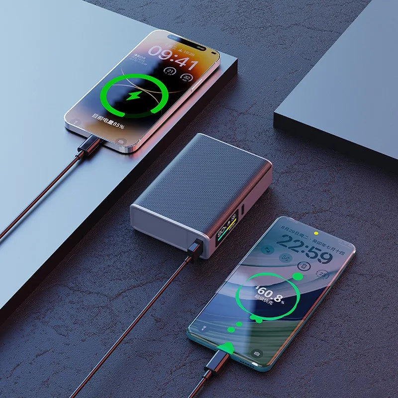 CCC 20000mAh high-capacity Portable Power Bank 22.5W PD LED Display External Power Supply Fast Charging For IPhone Xiaomi