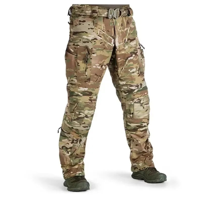 Men's Hiking Tactical Pants Tear Resistance Wear-resisting Cargo Pants Men Waterproof Multi-pocket Climbing Trouser All Seasons