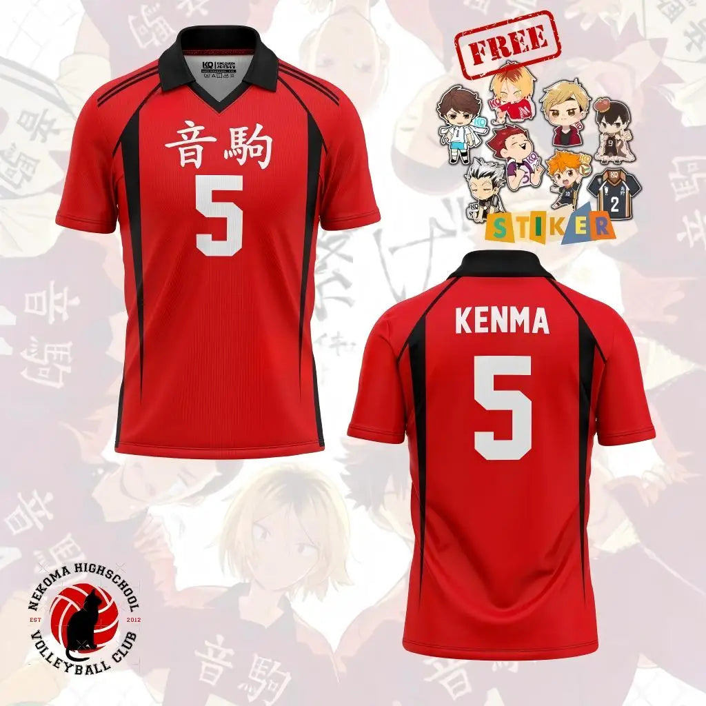 Custom Name Haikyuu Karasuno High Hinata 10 Jersey Men Women Anime Volleyball Uniform Short Sleeve V-Neck Polo Sport T-Shirt