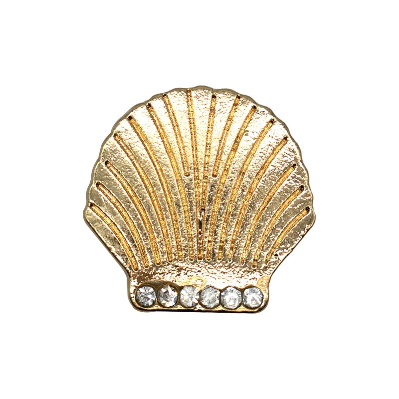 1-16PCS Classic Metal Cherry Shoe Charms for Girls,Scallop Star Pin Accessories for Shoes,Crown Leaf Clog Buckles for Sandals