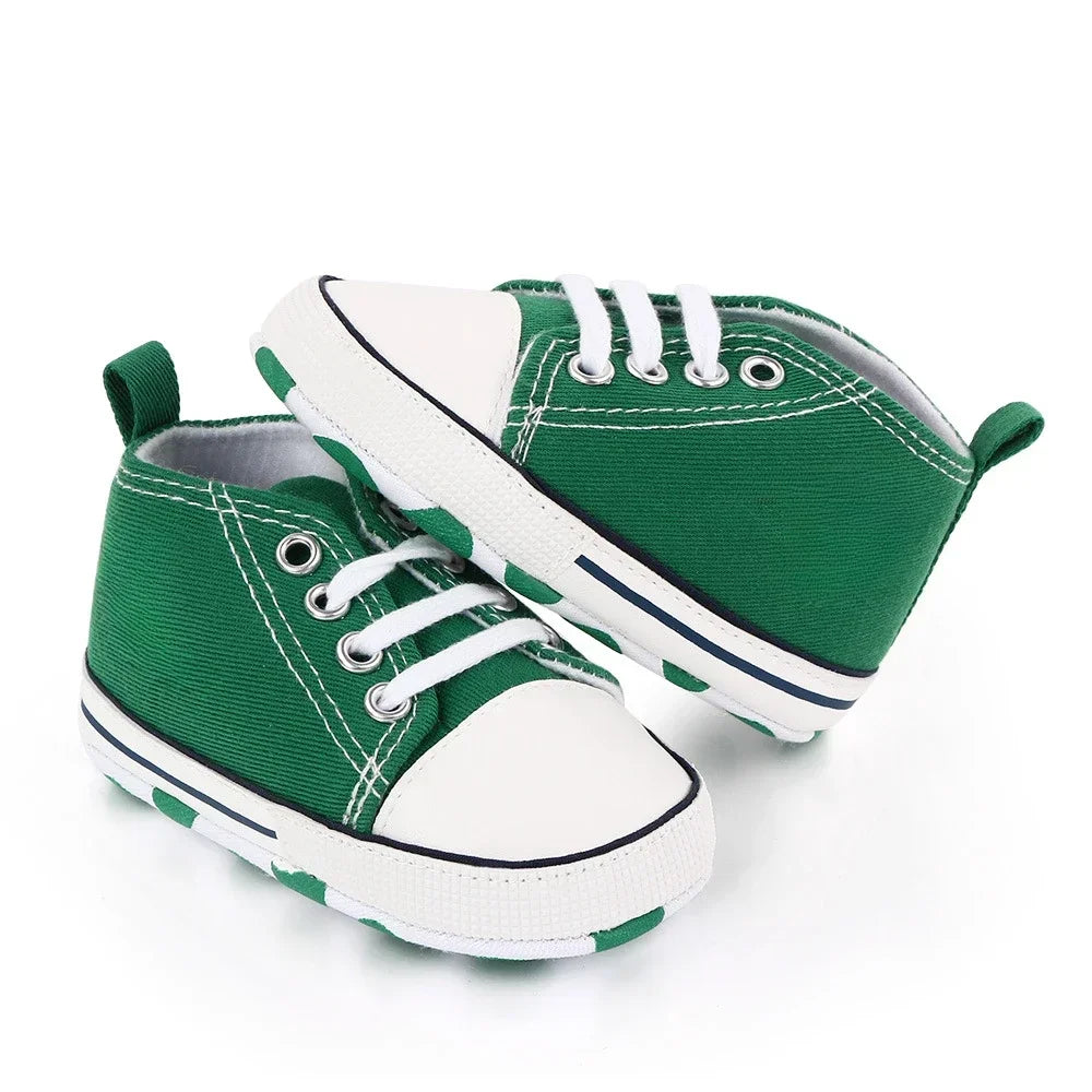 Print Canvas Baby Sports Sneakers For Newborn Baby Boys Girls First Walkers Shoes Infant Toddler Soft Sole Baby Shoes