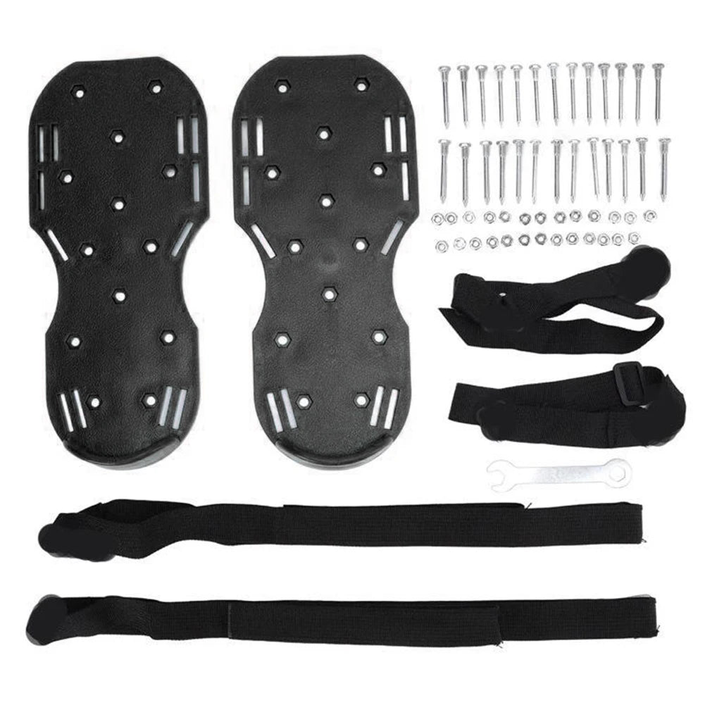 Lawn Aerator Shoes Aerator Spiked Sandals with Adjustable Strap Grass Spiked Shoes Anti-Slip for Yard Patio Garden