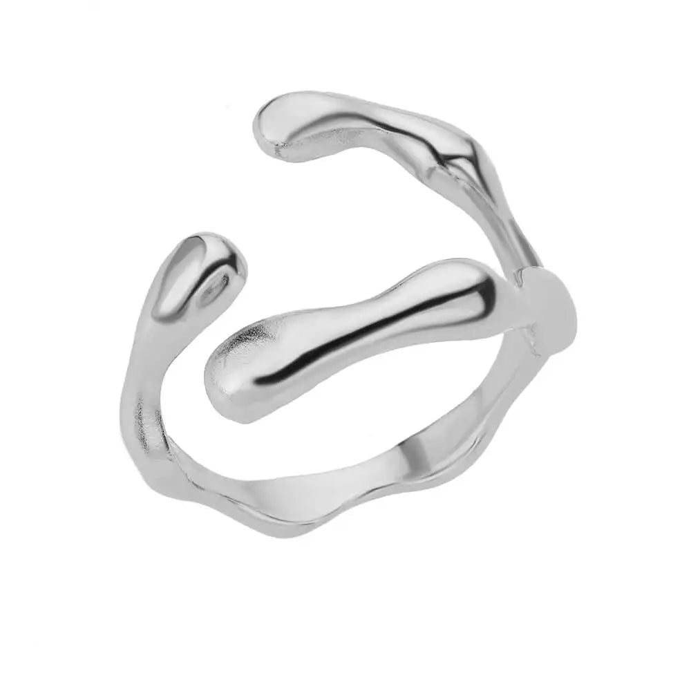 40 Style Rings for Women Stainless Steel Rings Classic Gold Color Adjustable Rings Wedding Aesthetic Jewelry Gift Free Shipping