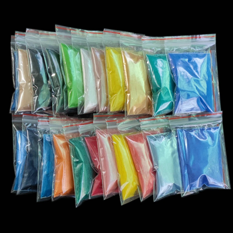 128Colors Luster Pearlescent Mica Powder DIY For Soap Candle Dye Epoxy Resin Paint Colorant Powder Makeup Cosmetic Pearl Pigment