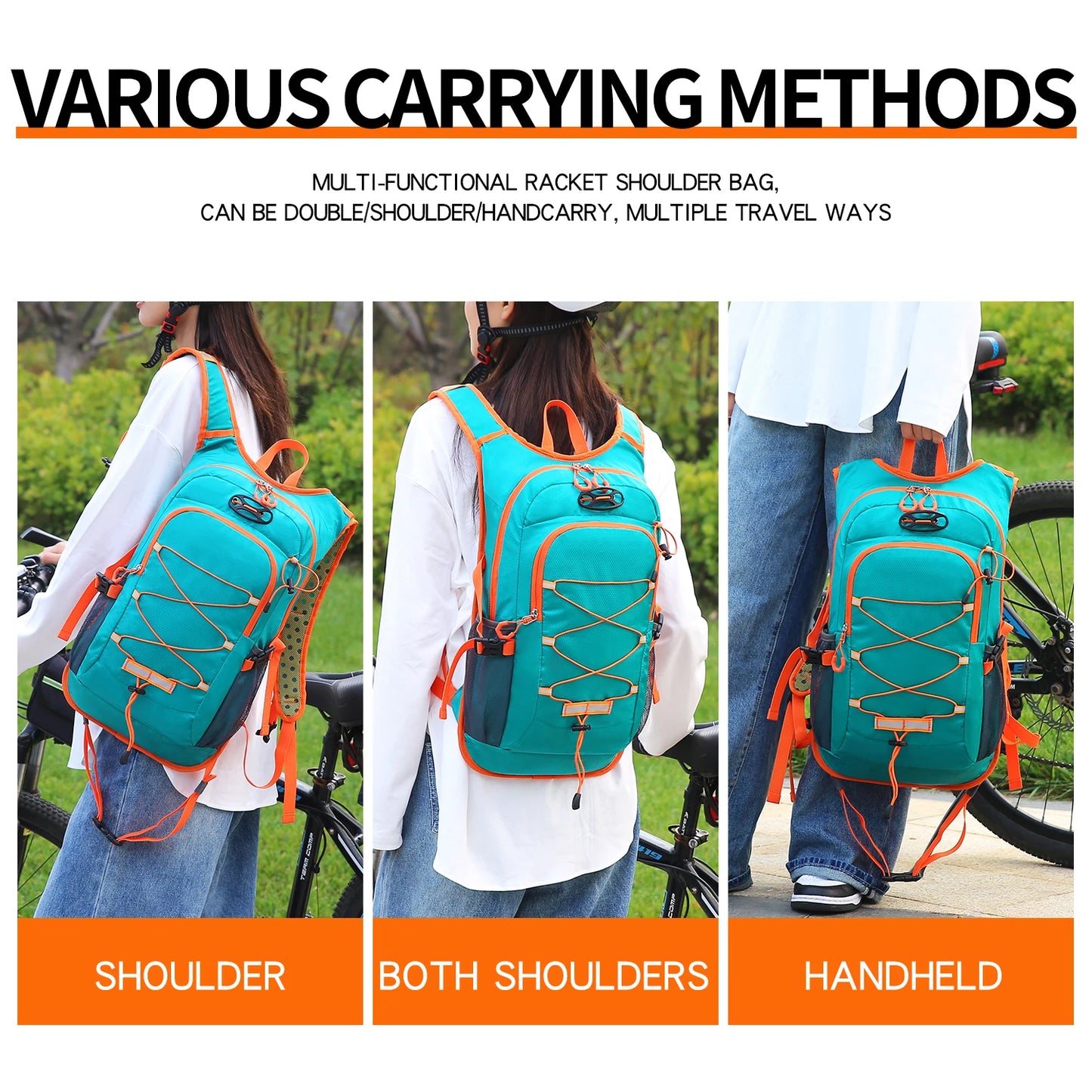 10L Cycling Bag Mountaineering Hiking Climbing Sport Riding Hydration Shoulder MTB Backpack Bike Motorcycle Travel Equipment