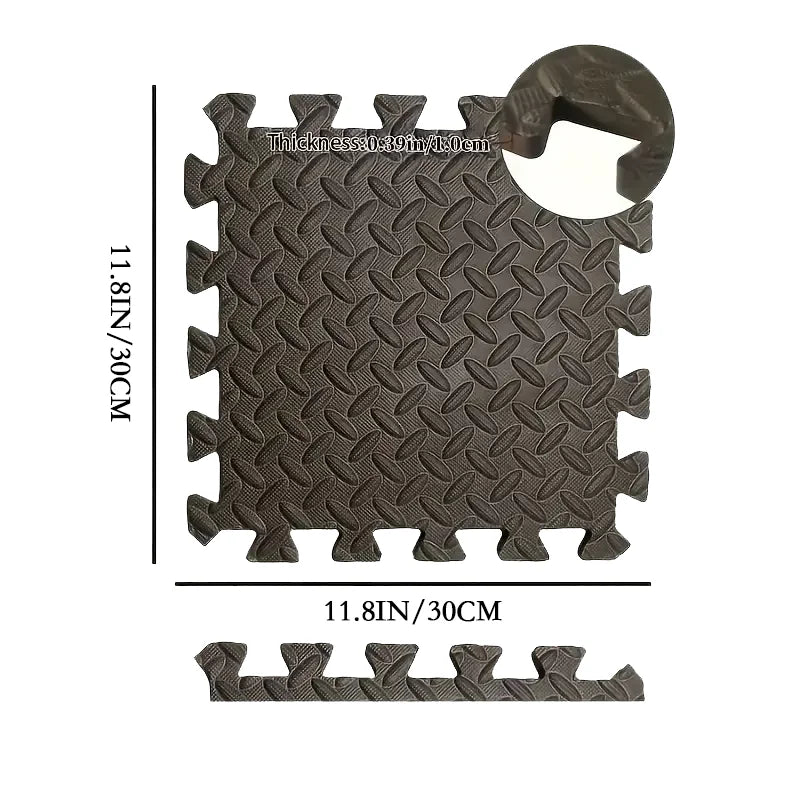 Dedicated Fitness Mat - 8/12/16Pcs Interlocking Sport Mat 30x30x1CM Puzzle Fitness Mat Gym and Yoga Equipment Protective Mat