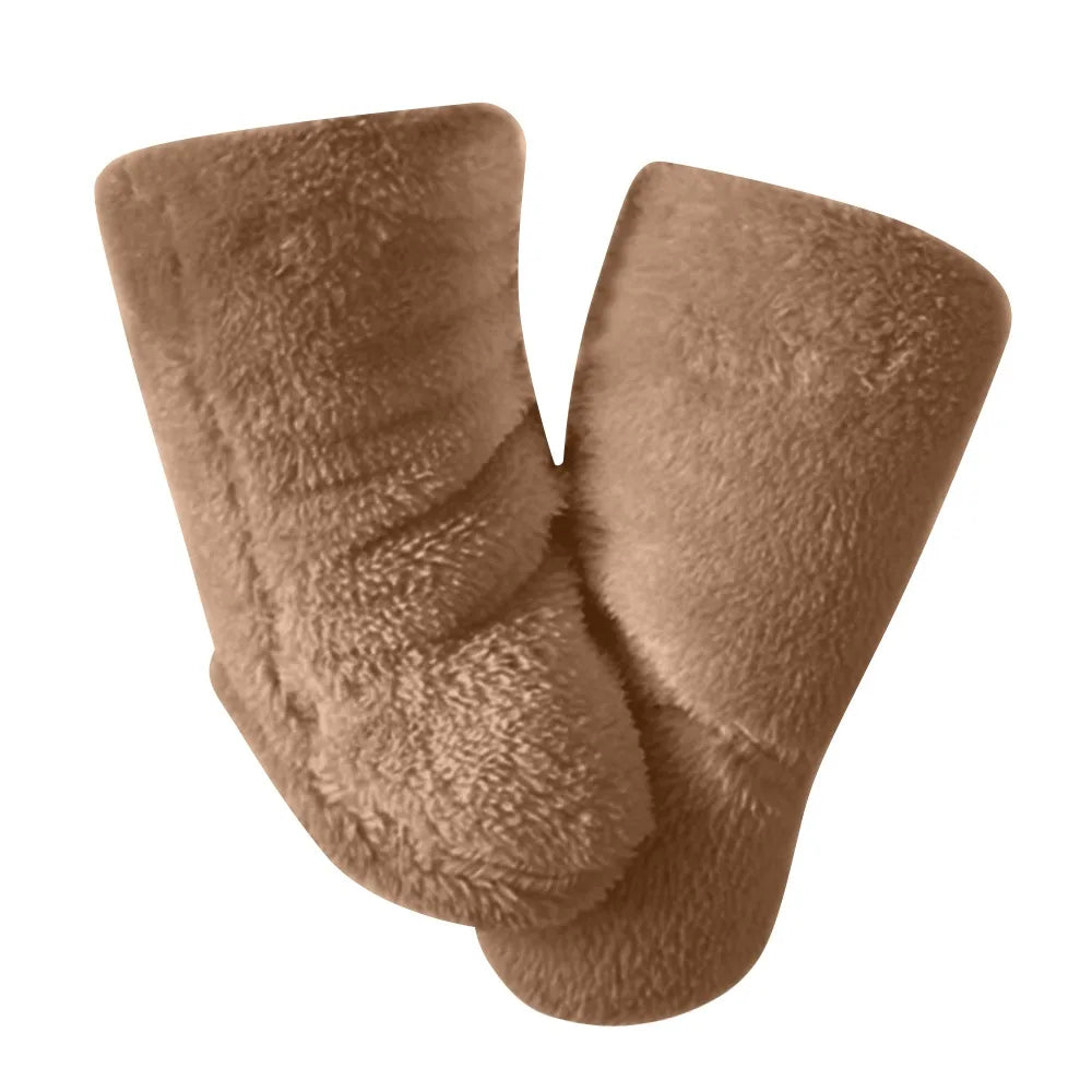 1 Pair Casual Thickened Newborn Baby Socks Anti-slip Solid Color Kids Floor Socks Warm Baby Foot Warmer Infant Winter