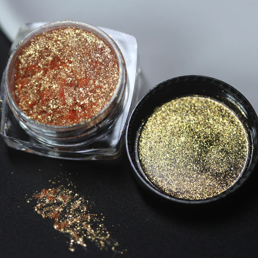 100colors Cosmetic Diamond Highlighter Pigment Eyes Loose Powder Makeup Pearlescent Shiny Eyeshadow Lipgloss Resin Craft DIY