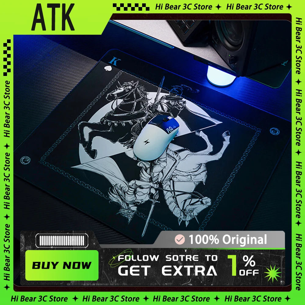 ATK War Horse Mousepad SOFT FPS Mousepads Illustration Neutral Balance Mouse Pad PC Gamer Custom Office Gift FOR Valorant CSGO