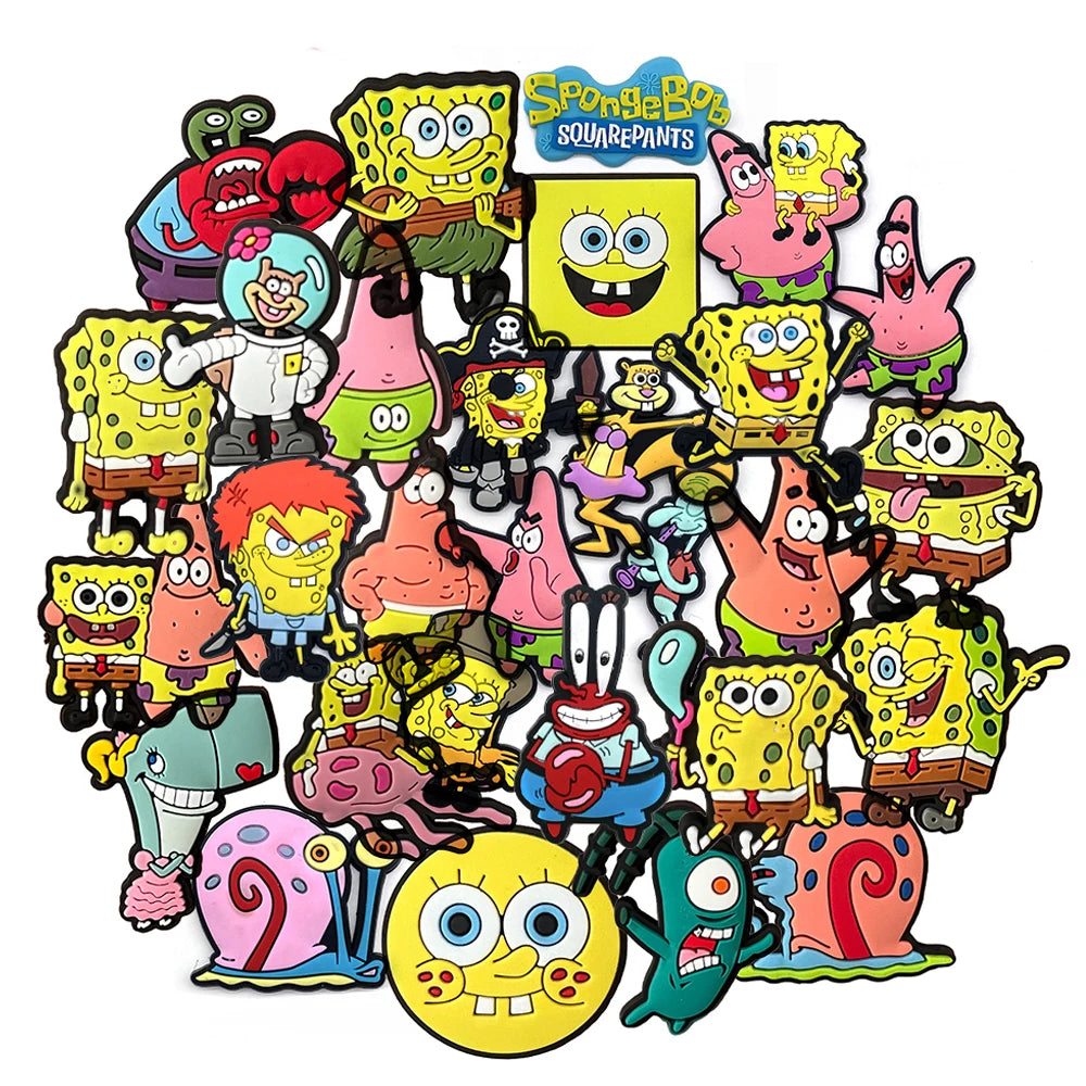 1-100pcs Shoe Charms PVC Shoes Accessories Decorations for Crocs,Bubble Slides Clog Sandals Wristband Buckle Kids Paryt Gifts