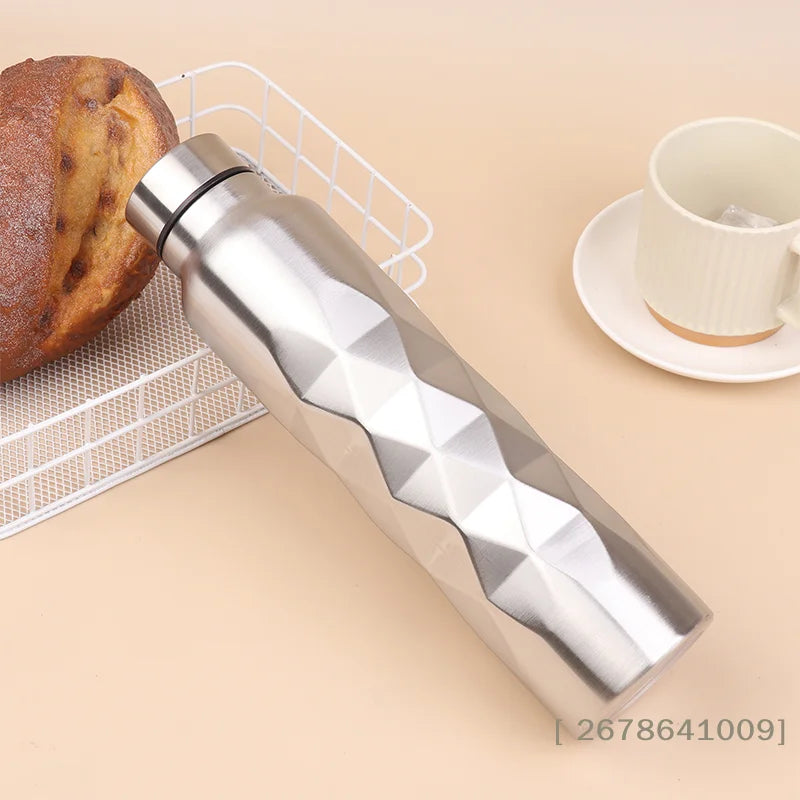 ❀❀1000ML Large Capacity Single-Wall Stainless Steel Water Bottle Leak-Proof Sport Flask For Fitness Gym Camping|〔YY33〕