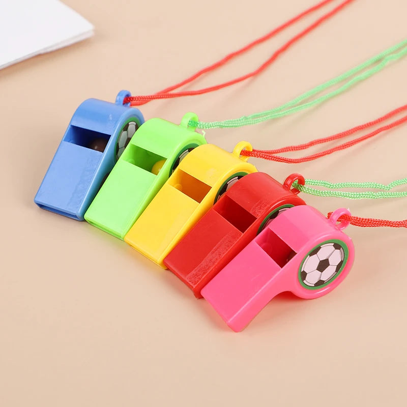 24Pcs Colorful Soccer Whistles Kids Football Birthday Party Favors Goodies Bag Pinata Filler Toys Boy Girl Christmas Gifts