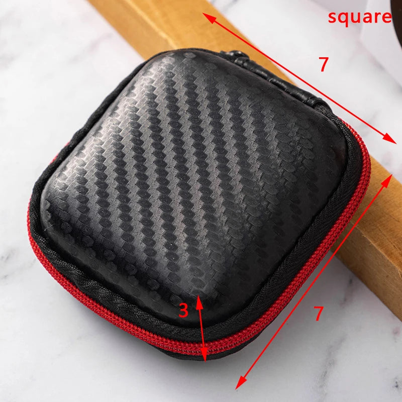New Portable Mini 3C Hard Shell Digital Gadgets Storage Bag Artificial Leather Earphone Charger Case Data Cable U Disk Organizer