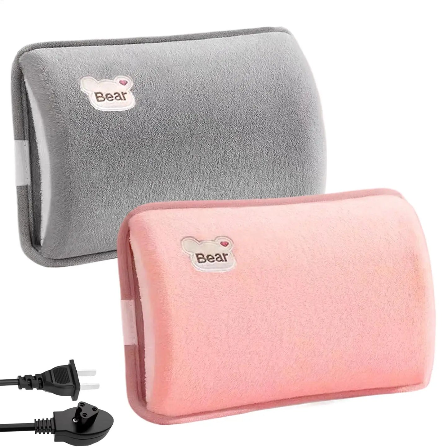 Hot Water Bottle Leak-Proof Rechargeable Hand Warmer Hot Water Bag with Soft Cover for Winter Cold Weather Period Cramps Muscles