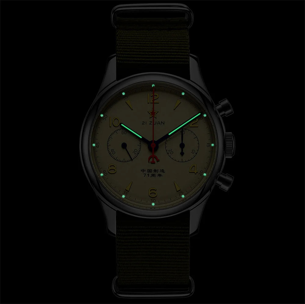 Seakoss Men 1963 Chronograph 38mm 40mm Acrylic Sapphire Glass Luminous Seagull ST1901 Movement Pilot Aviation Mechanical Watches