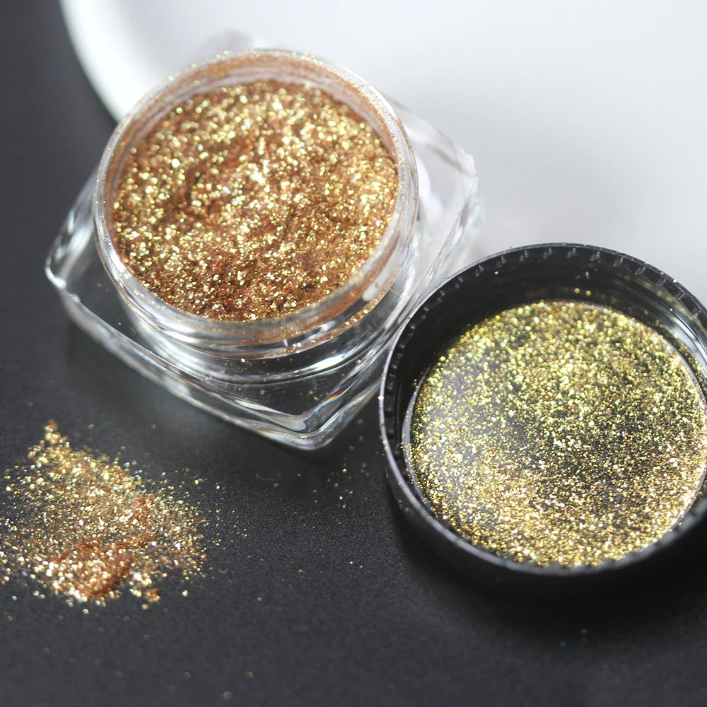 100colors Cosmetic Diamond Highlighter Pigment Eyes Loose Powder Makeup Pearlescent Shiny Eyeshadow Lipgloss Resin Craft DIY