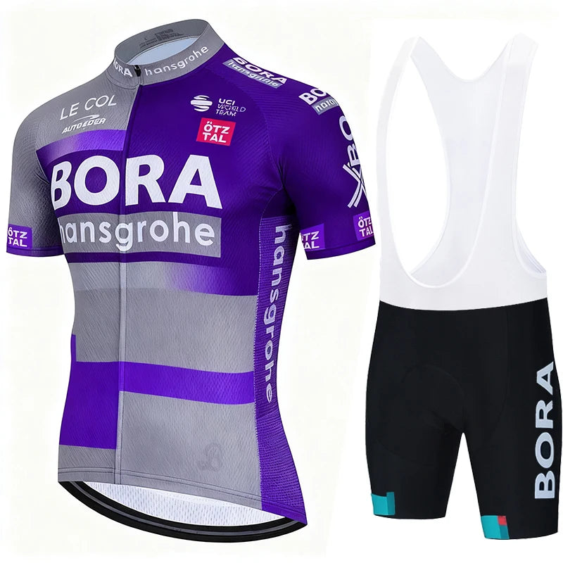 Jersey Sets Cycling Clothing Men 2026 Mtb Male Uniform UCI BORA Man Maillot Men's Shorts Set Mallot Summer Bike Clothes Suit Bib
