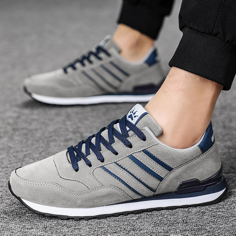 Artificial Leather Men Causal Shoes Male Spring Men Casual Light Shoes Sneakers Lac-up Flats Breathable Outdoors Sapato