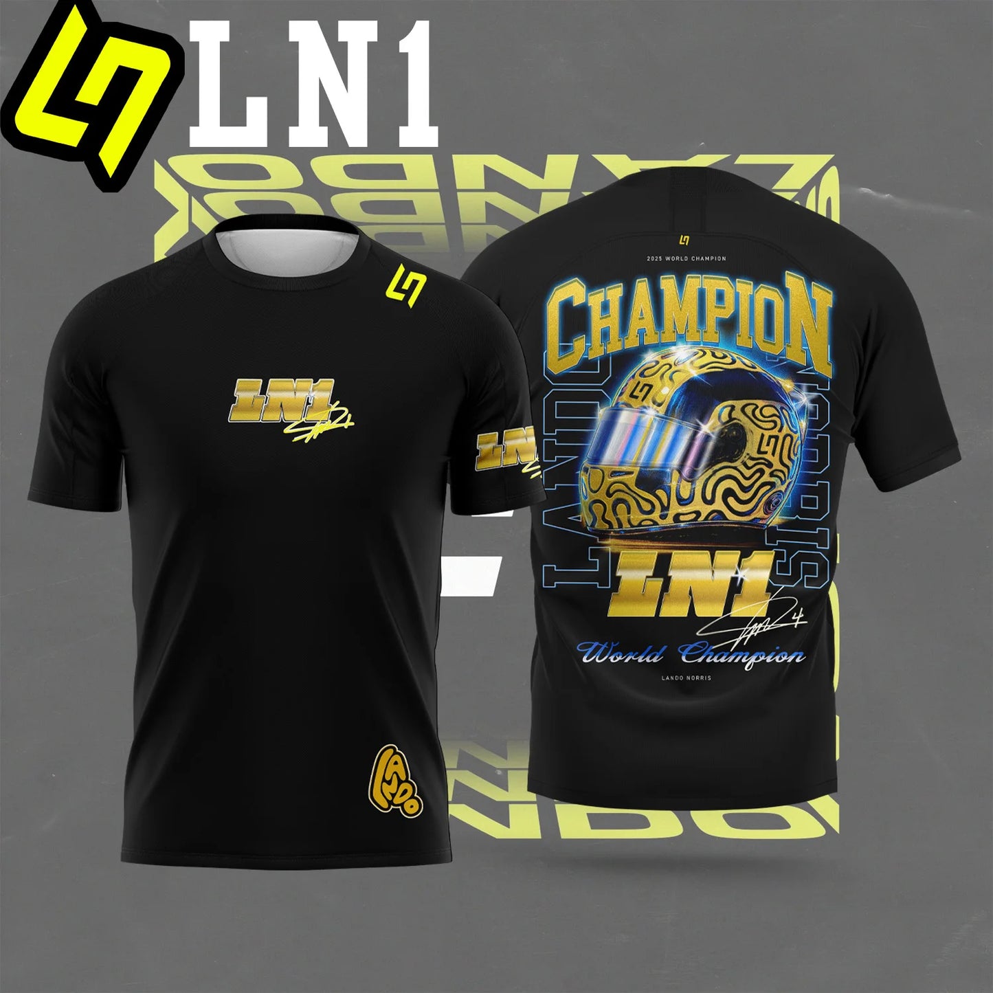 2026 New Jersey For Racing T-Shirt Rider #1 Lando Norris Rider #81piastri Fan Casual Clothing Breathable Family Kids Tees