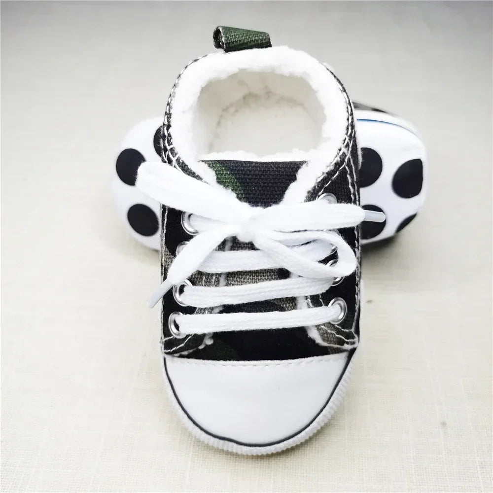 Print Canvas Baby Sports Sneakers For Newborn Baby Boys Girls First Walkers Shoes Infant Toddler Soft Sole Baby Shoes