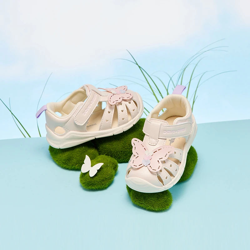 Dave Bella Toddler Sandals Summer Baby Girls Casual Shoes First Walkers Cool Fashion Sweet Butterfly Outdoors Sandal DB2221277-A