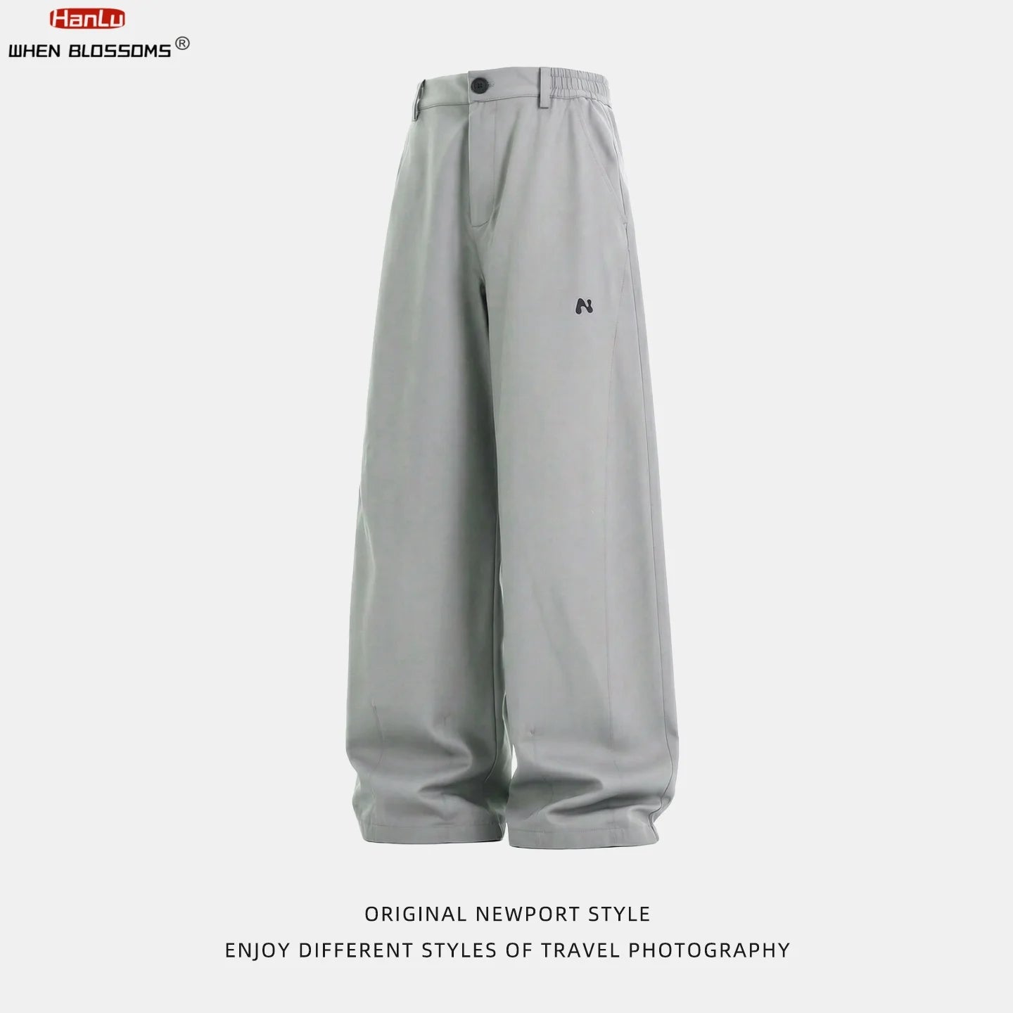 Men's Technical Cargo Pants Panel Design J-Cut Water-Resistant Outdoor Workwear Parachute Pants Loose Fit Spring