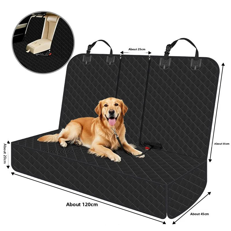 Waterproof Scratch Resistant Dog Car Seat Cover Hammock Protector for Pet Travel Rear Seat Bench Auto Accessories Cat Bed