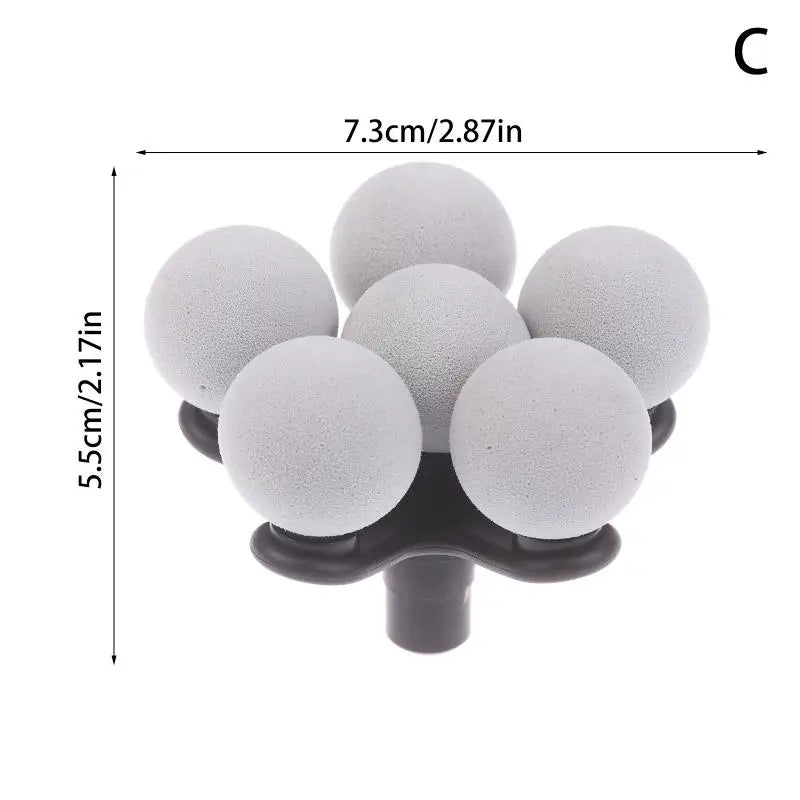 Massage Gun Replacement Heads Muscle Stimulator Body Relaxation Shaping Exercising Fascia Gun Neck Shoulder Massager Head tool