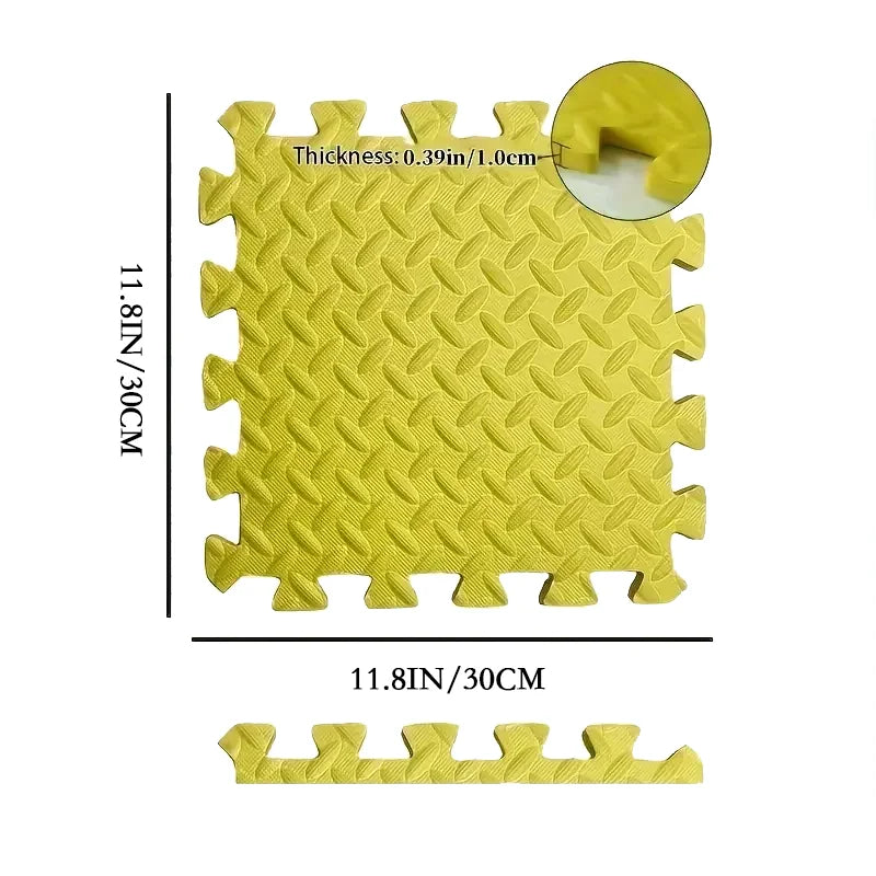 Dedicated Fitness Mat - 8/12/16Pcs Interlocking Sport Mat 30x30x1CM Puzzle Fitness Mat Gym and Yoga Equipment Protective Mat
