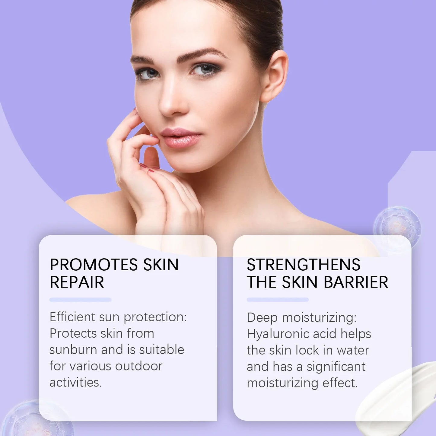 EELHOE Sunscreen SPF 90 Anti UV Isolation Cream Refreshing Waterproof Sweatproof Moisturizing and Protective Cream