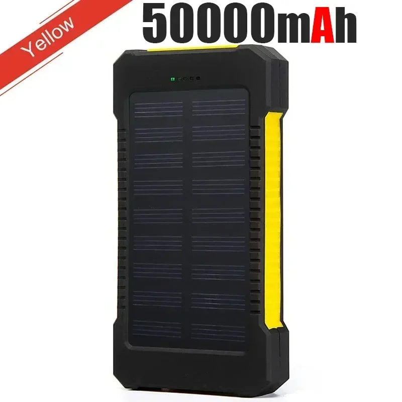 OnePlus 200000mAh Solar Power Bank Portable Large Capacity Charger Compatible USB-A And USB-C With Flashlight For IPhone Huawei