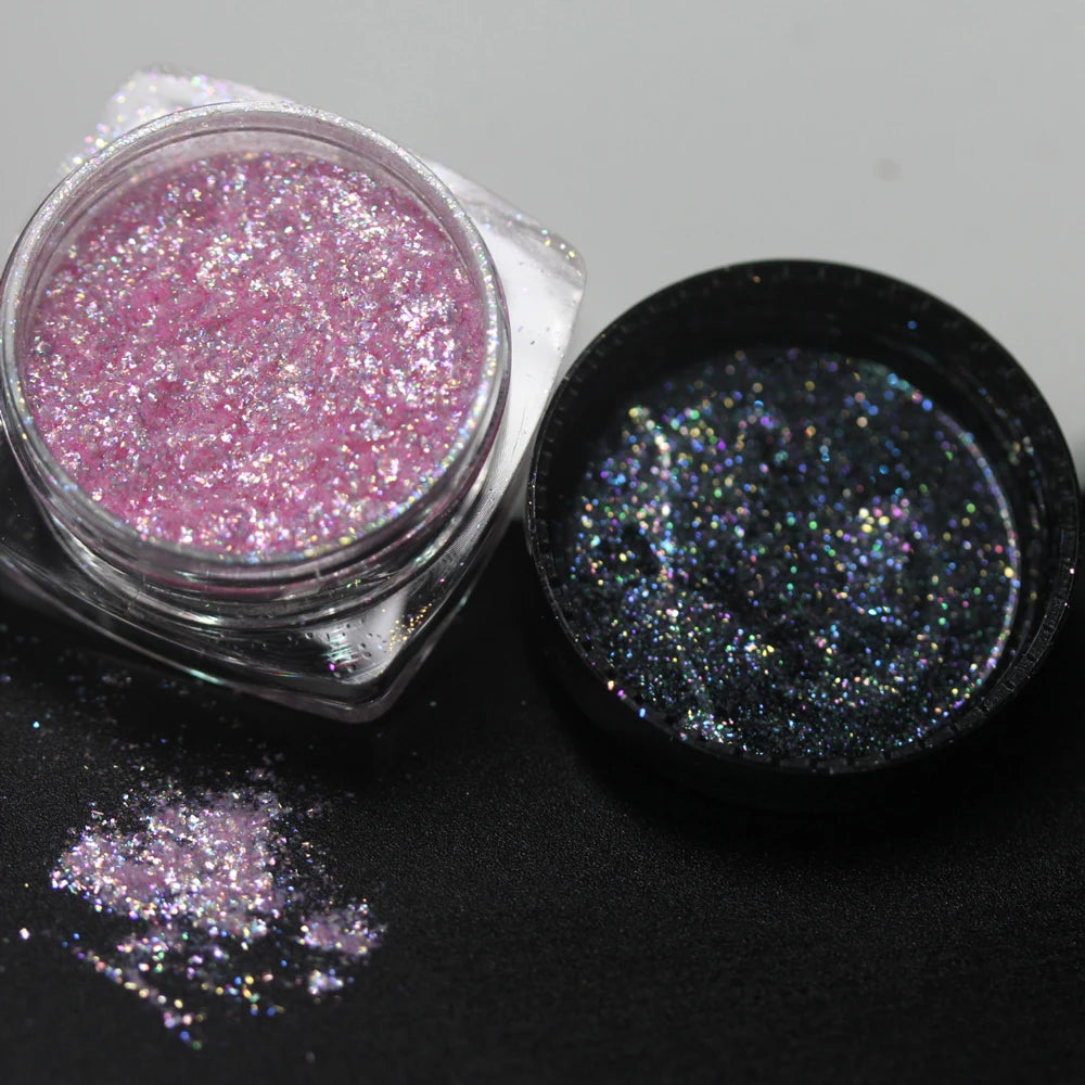 100colors Cosmetic Diamond Highlighter Pigment Eyes Loose Powder Makeup Pearlescent Shiny Eyeshadow Lipgloss Resin Craft DIY