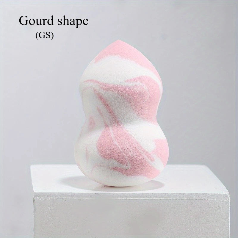 1Pc Makeup sponge gradient color soft double-sided wet and dual-use fit without eating powder