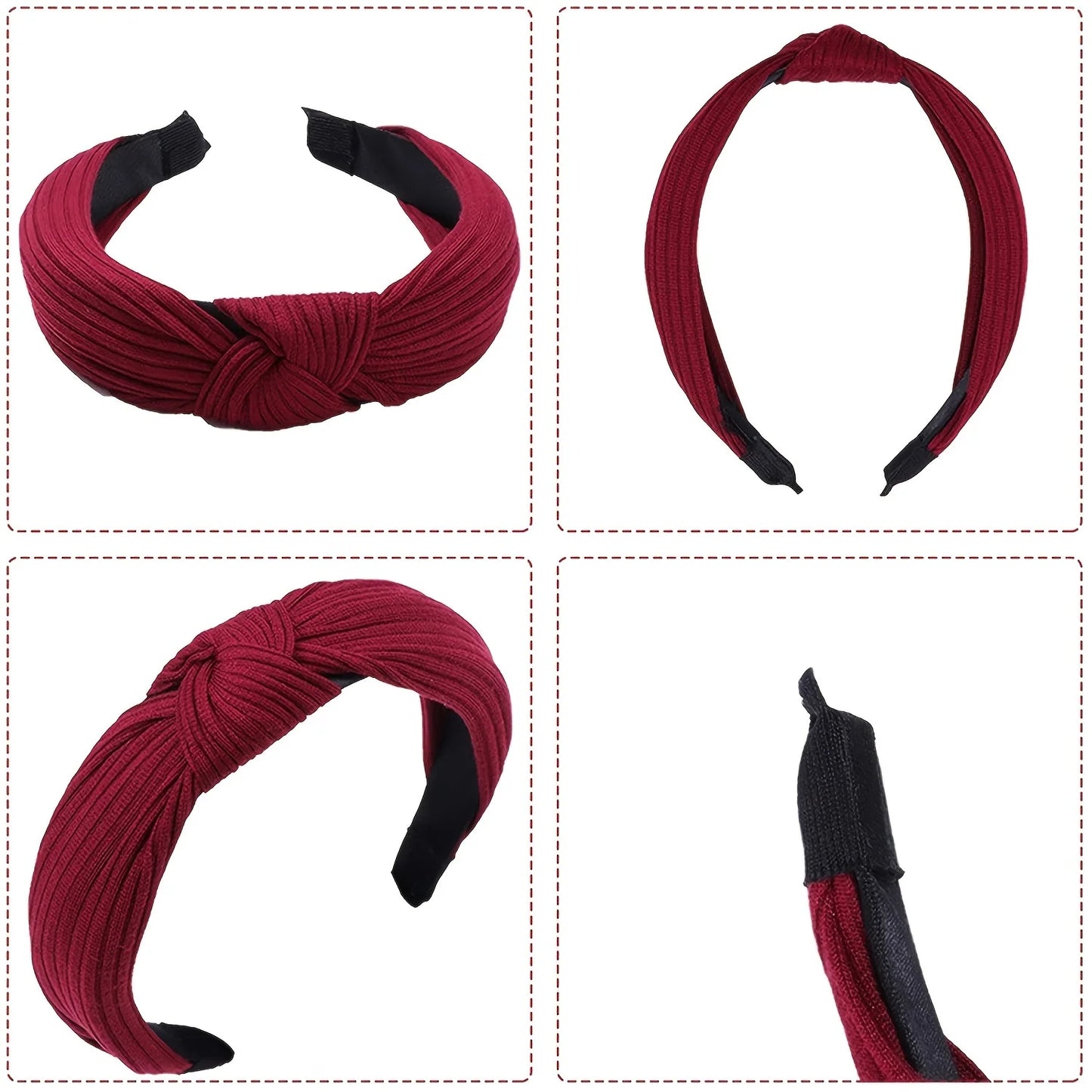 8-piece women's multicolor striped top knot headband Wash Makeup Go Out Hair for women hair accessories Birthday gift date