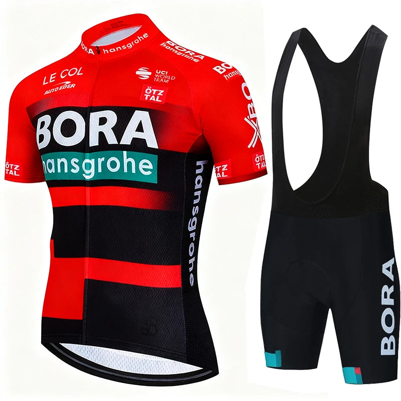 Jersey Sets Cycling Clothing Men 2026 Mtb Male Uniform UCI BORA Man Maillot Men's Shorts Set Mallot Summer Bike Clothes Suit Bib
