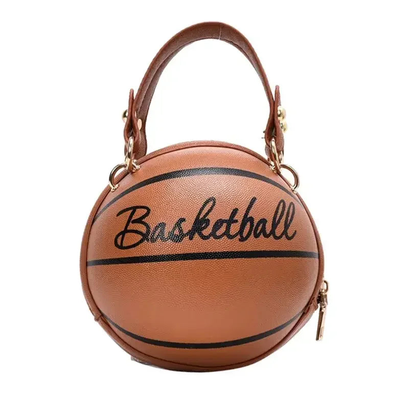 FashionableHigh End Personalized Basketball New Trendy Korean Version Simple Single Shoulder Crossbody Small Round Bag For Women