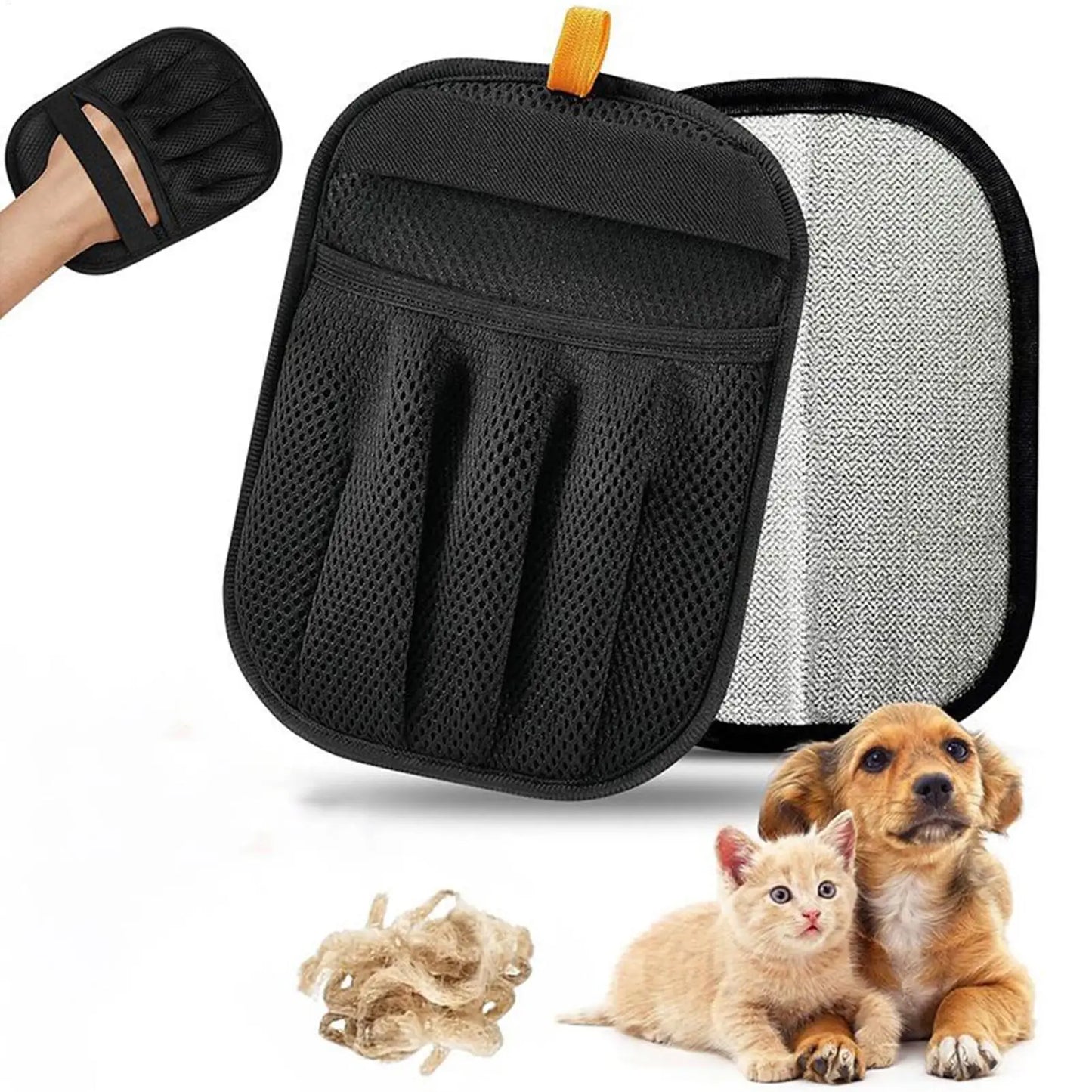 Electrostatic Pet Hair Remover Gloves Reusable Pet Static Hair Removal Gloves Adhesive Hair Removal Tool for Hair Cleaning