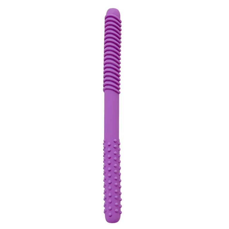1pcs Straw Teether Children's Toy Soft Silicone Hollow Molar Stick Non-toxic Durable