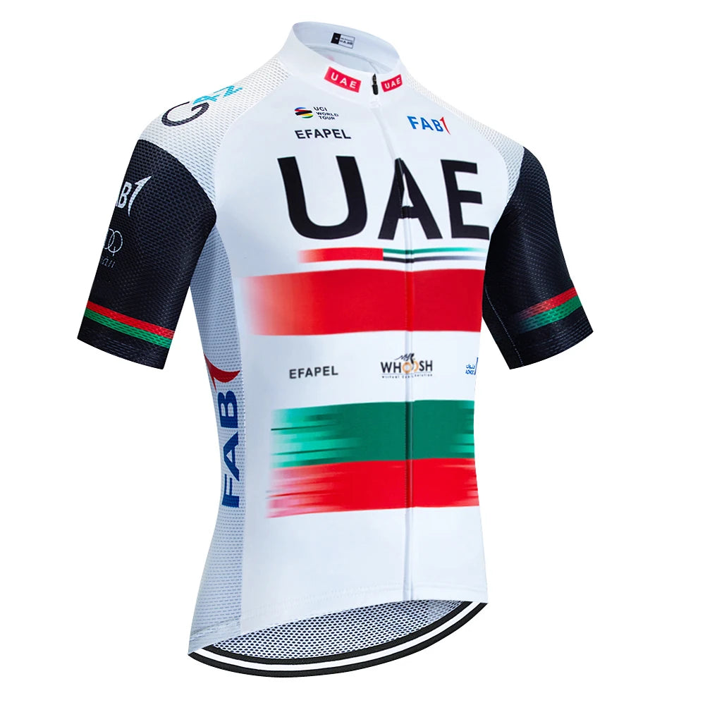 Cycling Team Jersey 2026 UAE Bike Tops Maillot Men Women Anti-Sweat Quick Dry Bicycle Jersey T-shi conjunto ciclismo hombrert