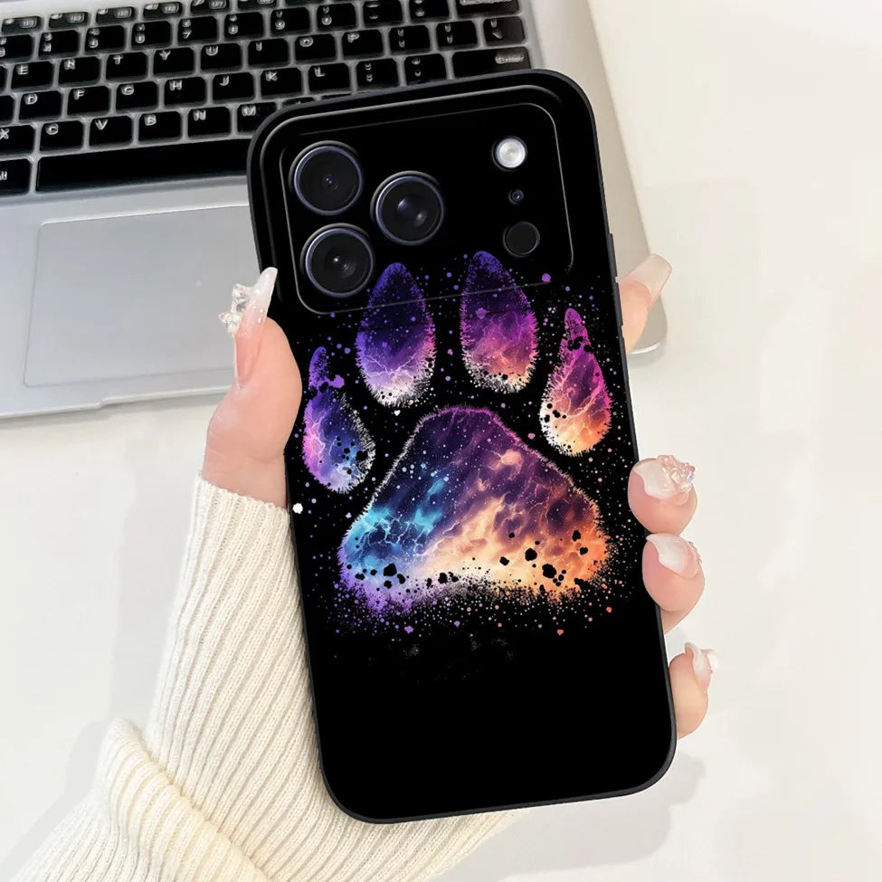 For iPhone 17 Pro Case Silicone Luxury Flowers Cute Kawaii Funny Painted Cover For iP 17 Pro Phone Case A3256 A3522 A3523 A3524