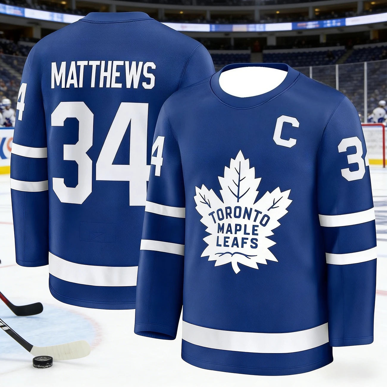 2026 Men's New Toronto Ice Hockey Training Jersey with 3D Print, Breathable, Moisture-Wicking Long-Sleeved T-Shirt Kids