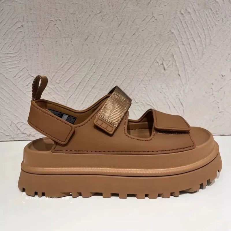 Women's Roman sandals with astronomical optical shoes, casual and comfortable thick sole height increase, summer, 2024
