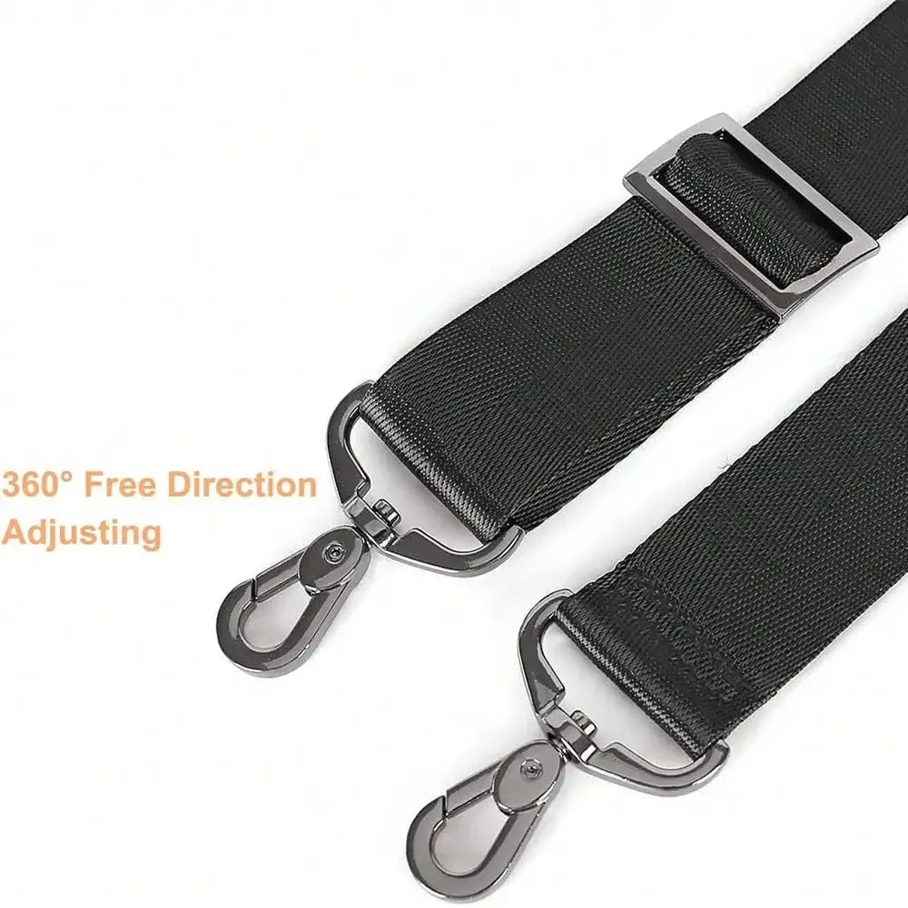 Black Minimalist Shoulder Bag Shoulder Strap, Fashionable Nylon Shoulder Strap,Widening Pressure Reducing Shoulder Strap