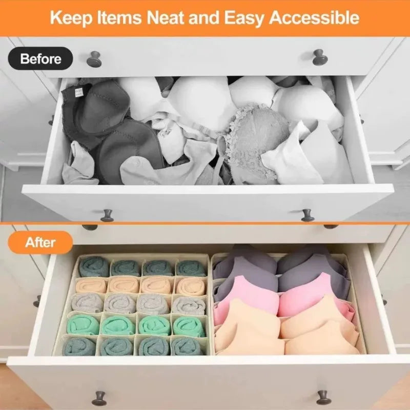 Drawer Underwear Socks Bra Storage Box Clothes Storage Organizer Underwear Bag Household Wardrobe Box Cabinet Drawer Organizer