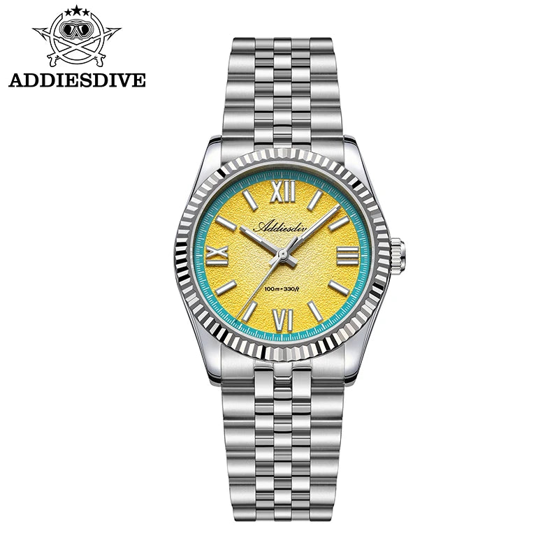 ADDIESDIVE 36mm Summer Dive Watch Fashion Fun Fruit Series Men Sports Quartz Watches Japanese VH31 Diver Watch Reloj New AD2535