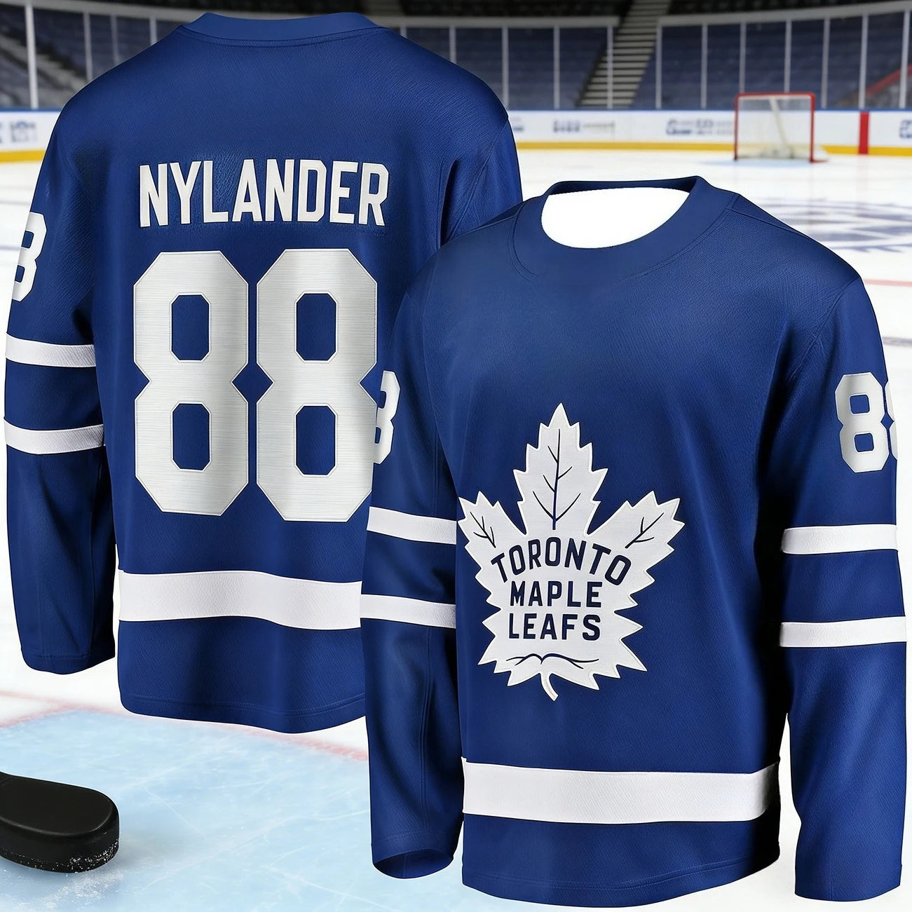 2026 Men's New Toronto Ice Hockey Training Jersey with 3D Print, Breathable, Moisture-Wicking Long-Sleeved T-Shirt Kids
