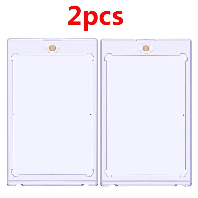 35PT Magnetic Holder Trading Cards Protectors Hard Plastic Sleeves Display Case Pokemon Baseball Sports Yugioh Standard Card